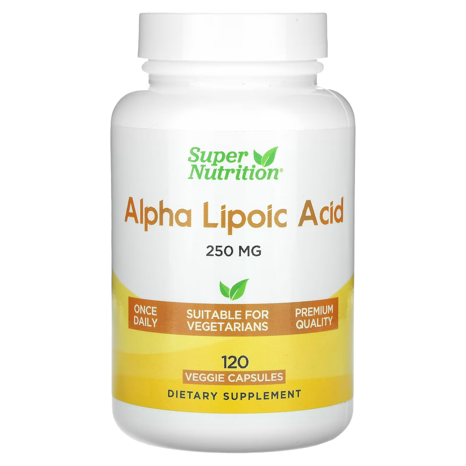 10_1775853982424 Super Nutrition, Alpha Lipoic Acid, 250 mg, 120 Veggie Capsules - Image 1