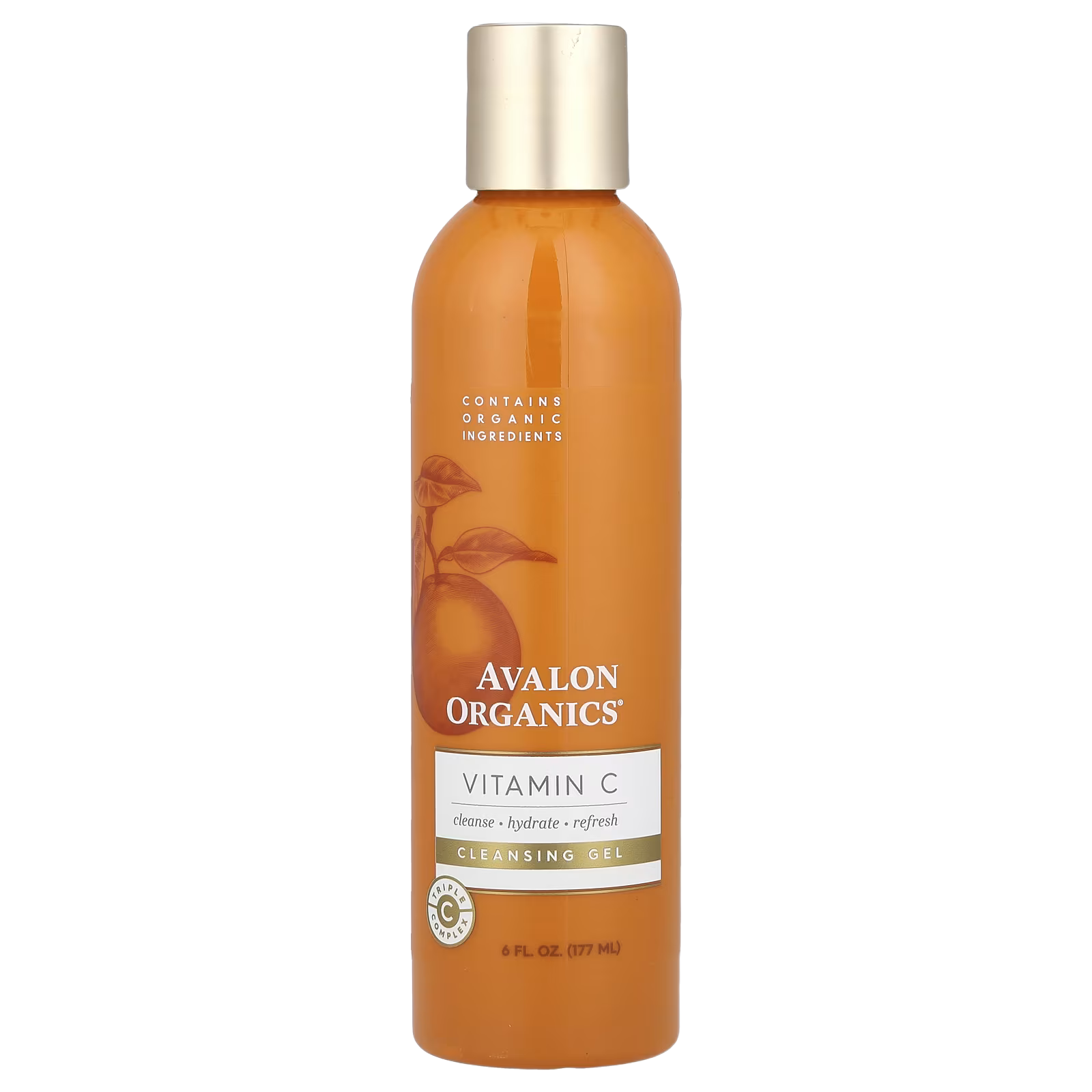 12_1775851157341 Avalon Organics, Vitamin C, Cleansing Gel, 6 fl oz (177 ml) - Image 1