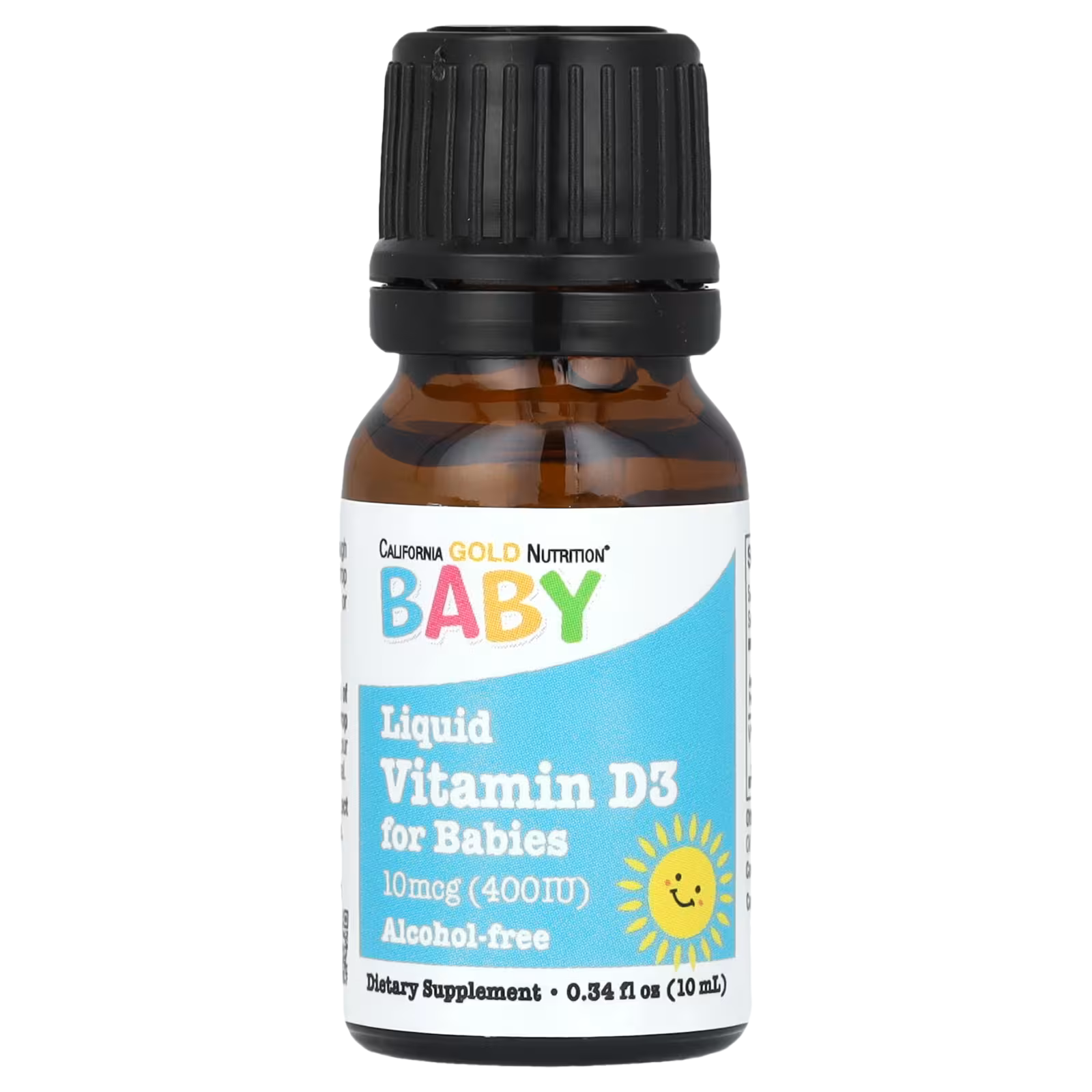 131_1775853396785 California Gold Nutrition, Baby Vitamin D3 Drops, 10 mcg (400 IU), 0.34 fl oz (10 ml) - Image 1