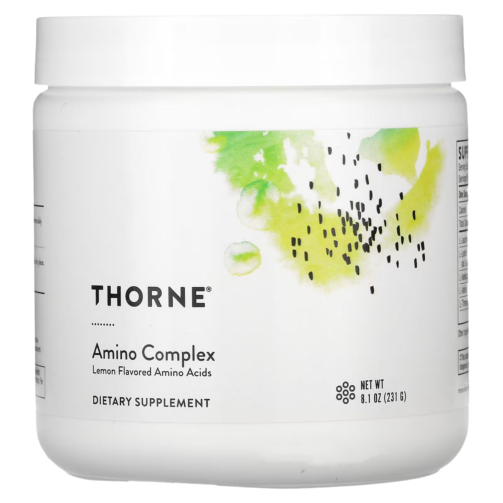 1_1775848192673 Thorne, Amino Complex, Lemon, 8.1 oz (231 g) - Image 1