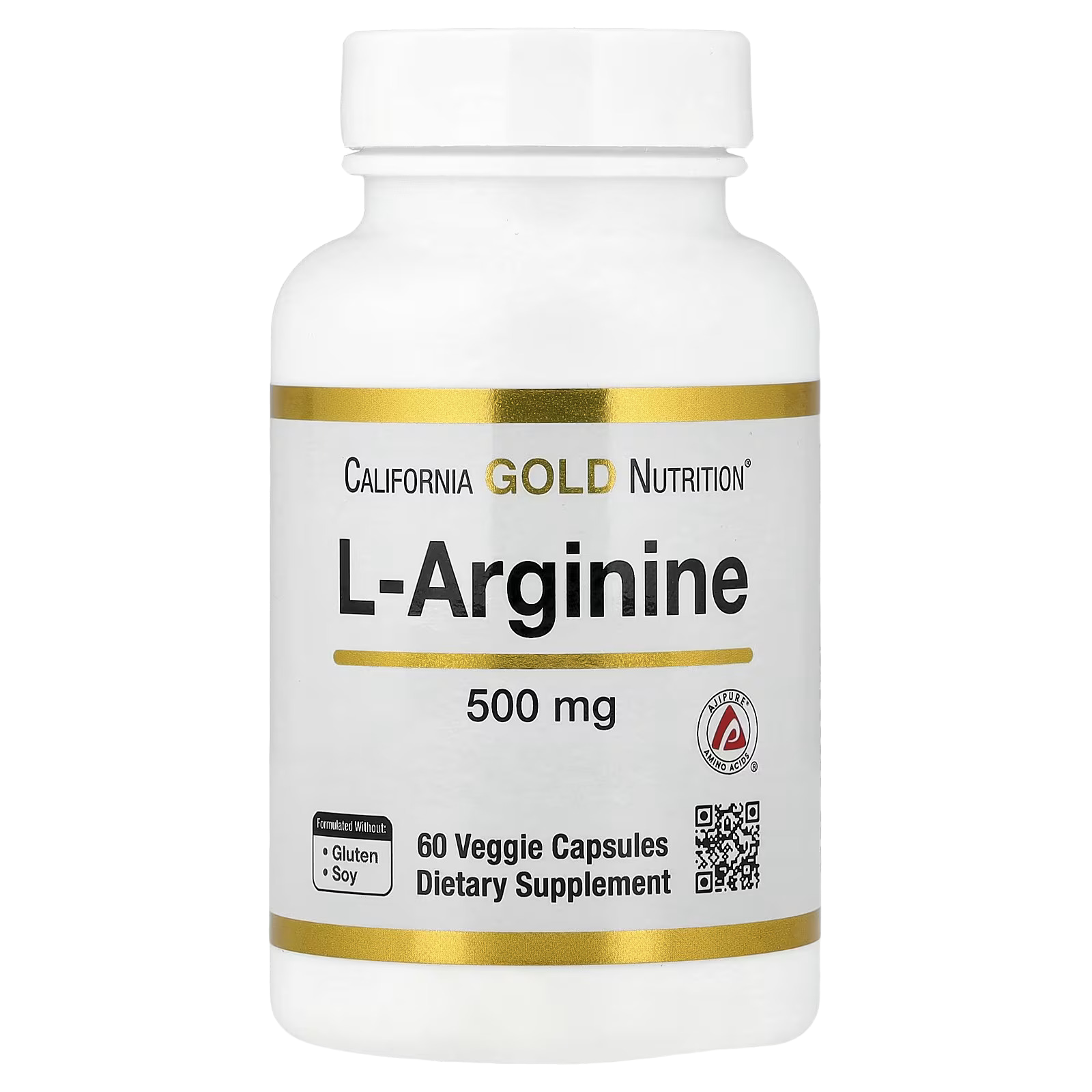 217_1775855329103 California Gold Nutrition, L-Arginine, 500 mg , 60 Veggie Capsules - Image 1