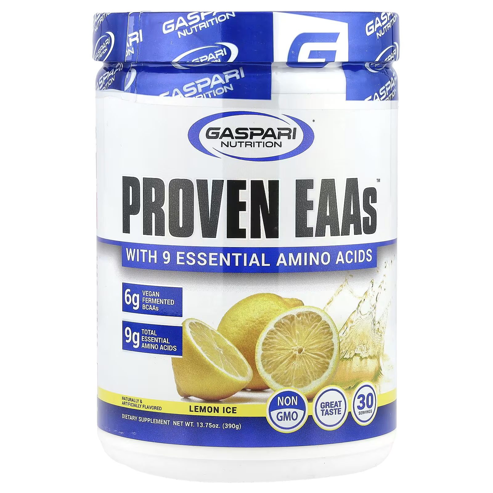 24_1775848164970 Gaspari Nutrition, Proven EAAs™, Lemon Ice, 13.75 oz (390 g) - Image 1