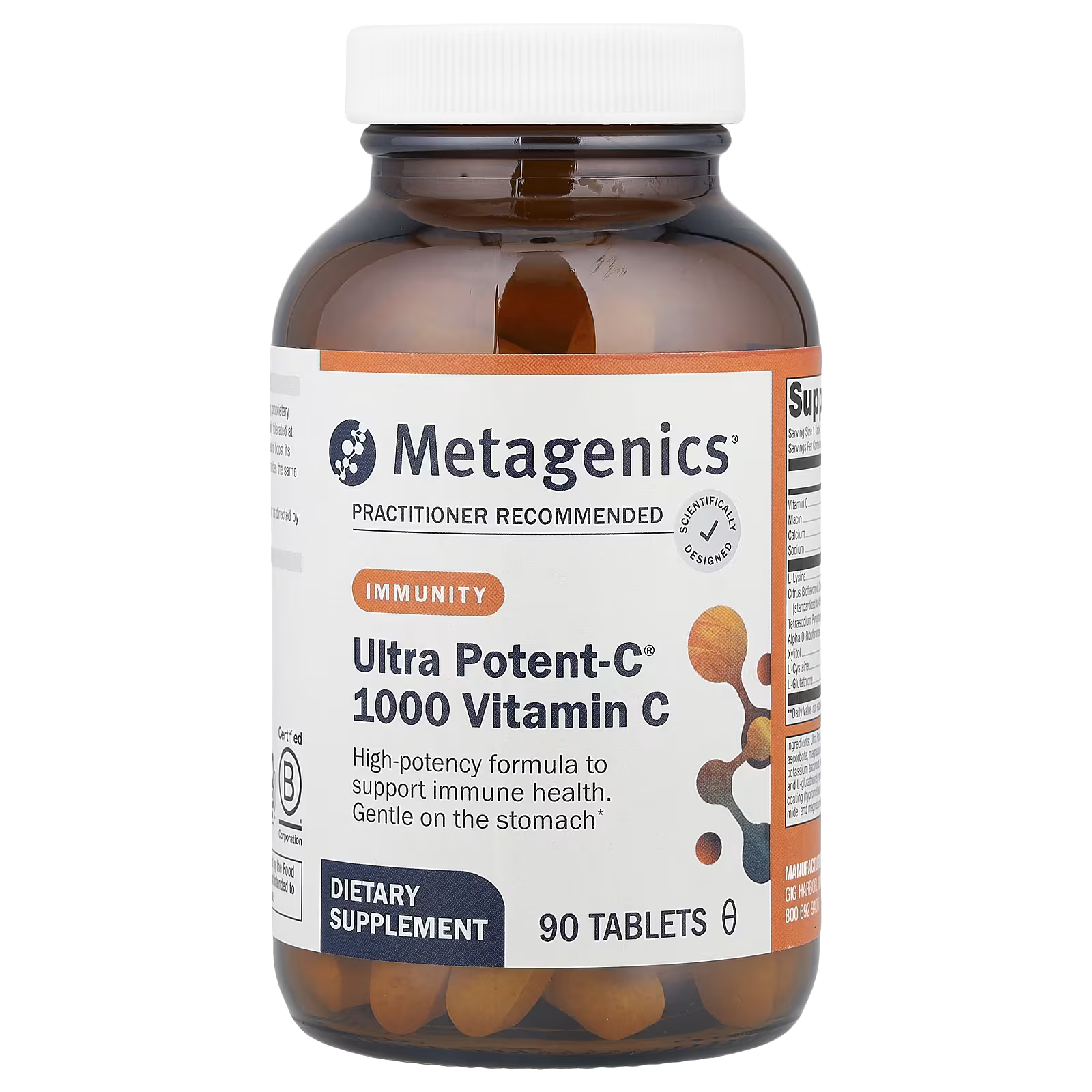 25_1775853299050 Metagenics, Ultra Potent-C® 1000 Vitamin C, 90 Tablets - Image 1