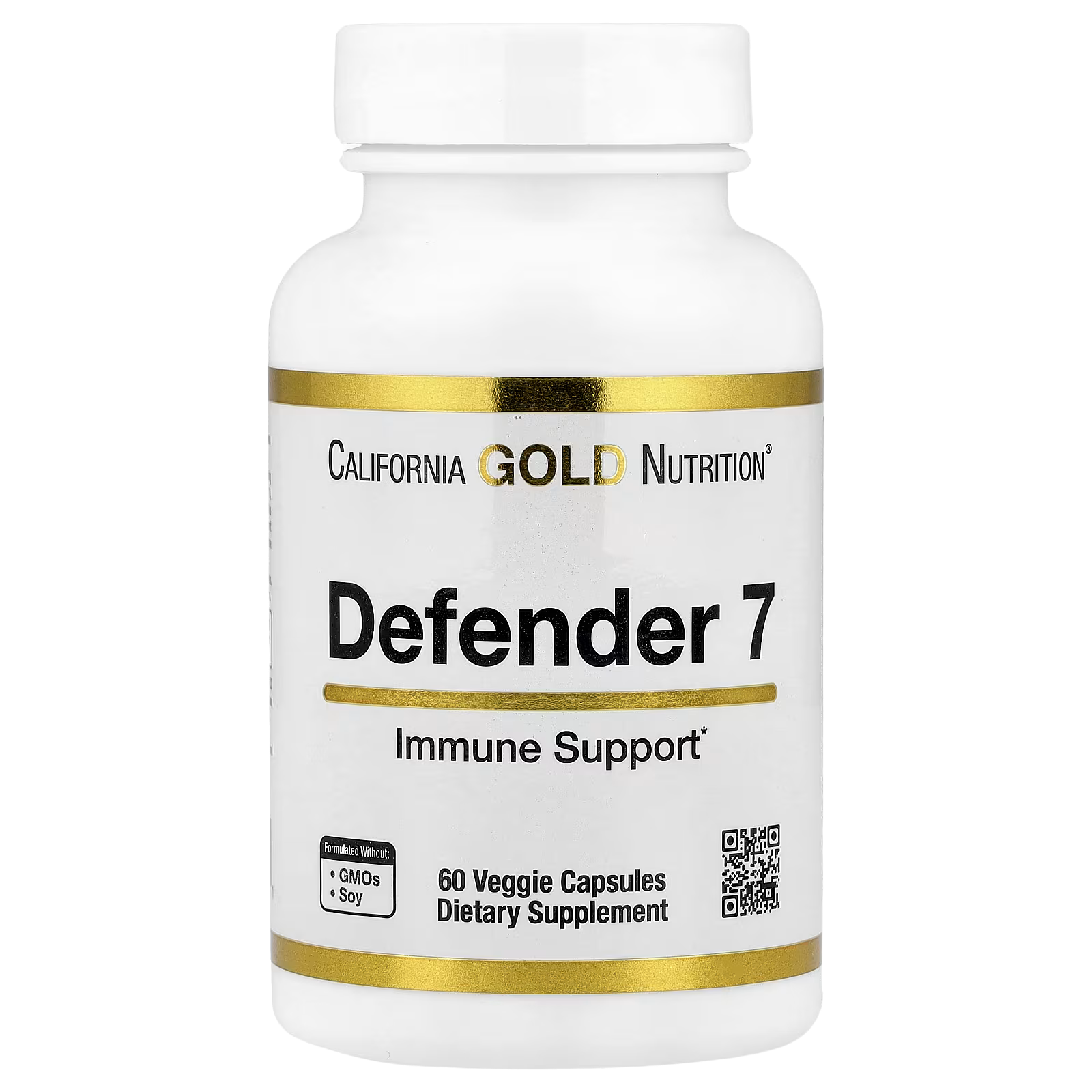 29_1775852980202 California Gold Nutrition, Defender 7, with A, C, D3, B6, Zinc, Selenium & Beta-Glucan, 60 Veggie Capsules - Image 1