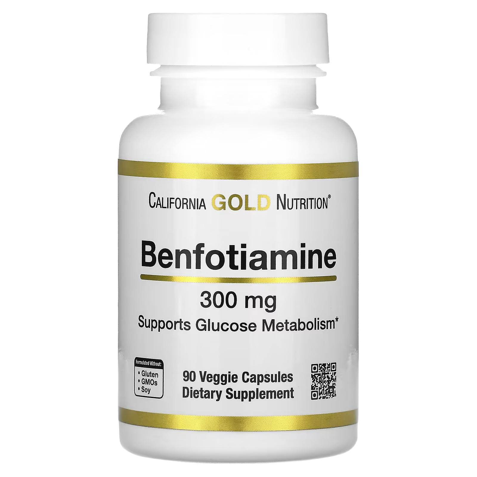 30_1775855328071 California Gold Nutrition, Benfotiamine, 300 mg, 90 Veggie Capsules - Image 1