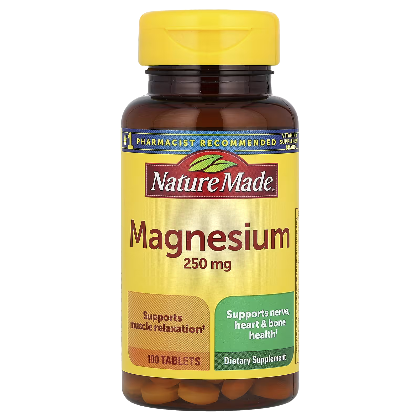 35_1775855781691 Nature Made, Magnesium, 250 mg, 100 Tablets - Image 1