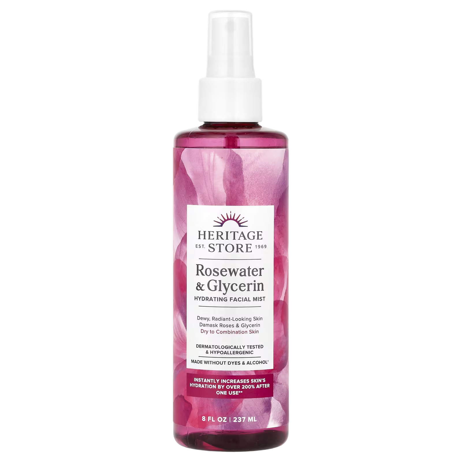 36_1775856668140 Heritage Store, Rosewater & Glycerin, Hydrating Facial Mist, 8 fl oz (237 ml) - Image 1