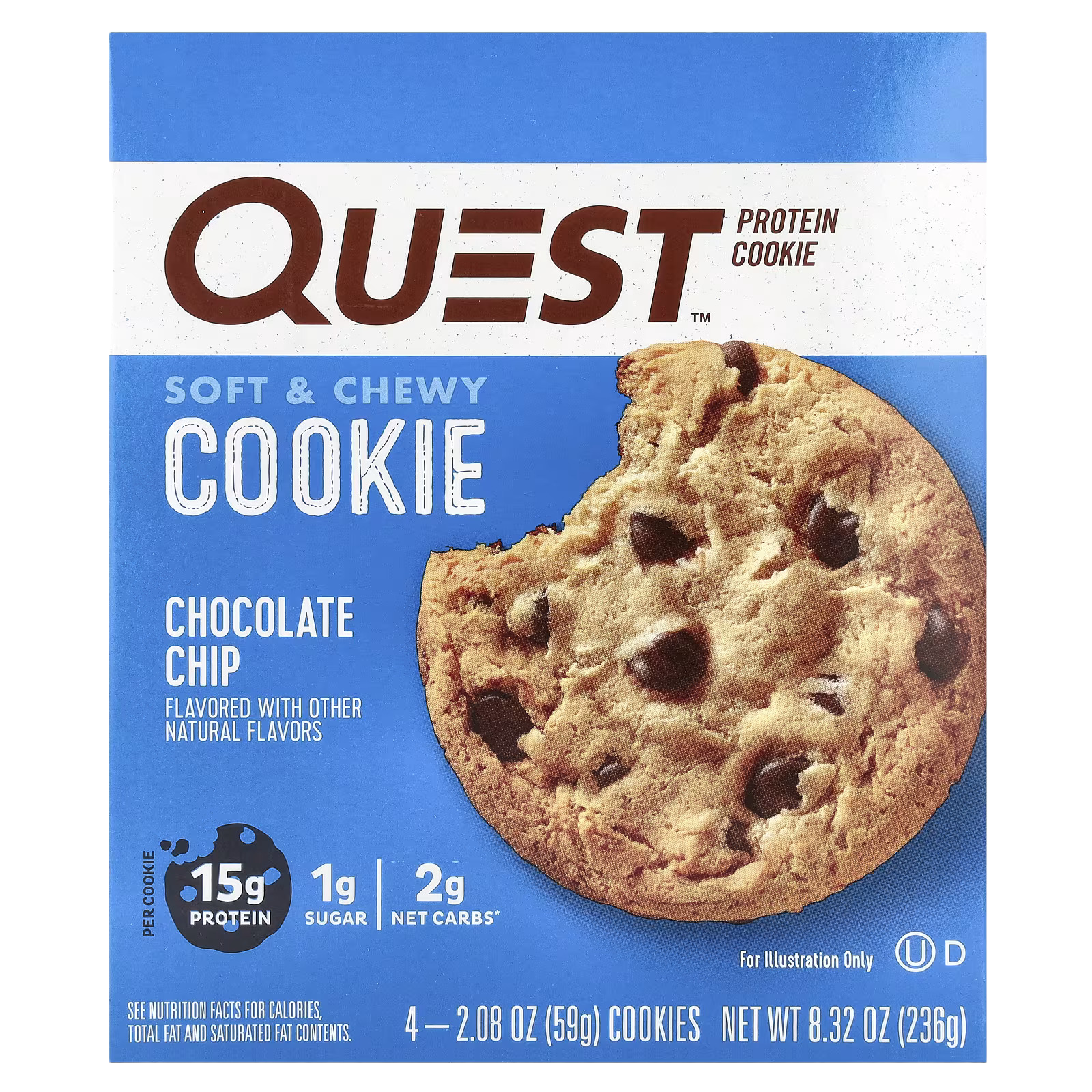 39_1775856273093 Quest Nutrition, Protein Bar, Crispy Cookies & Cream, 12 Bars, 1.83 oz (52 g) Each - Image 1