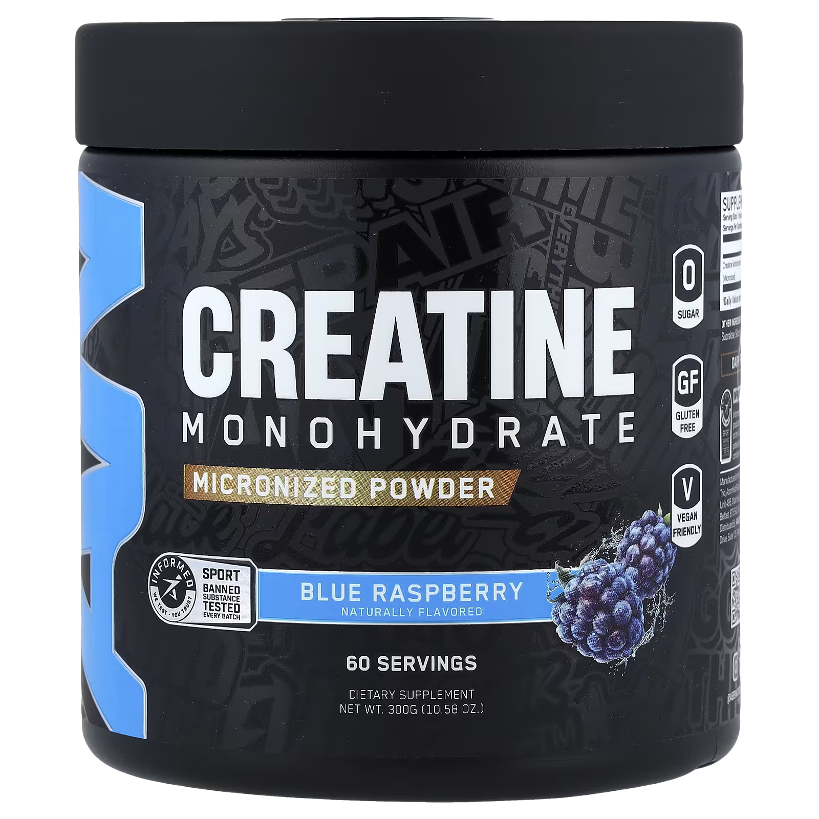 40_1775848667681 ABE, Creatine Monohydrate, Micronized Powder, Blue Raspberry, 10.58 oz (300 g) - Image 1