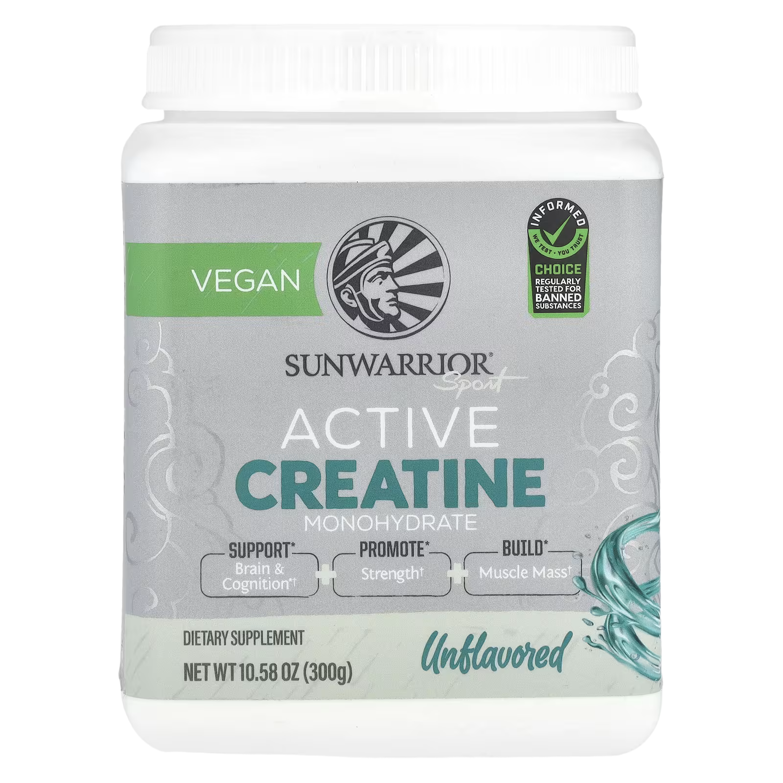 40_1775848702585 Sunwarrior, Sport, Active Creatine Monohydrate, Unflavored, 10.58 oz (300 g) - Image 1