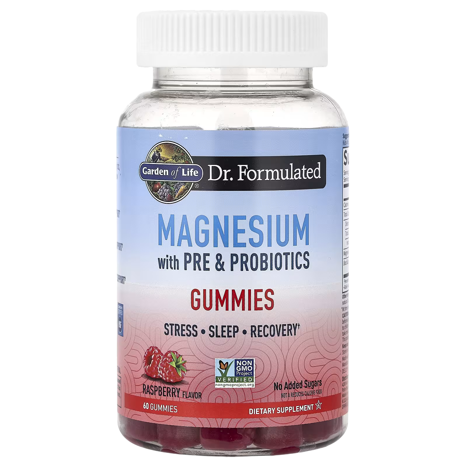 40_1775851650268 Garden of Life, Magnesium with Pre & Probiotics Gummies, Raspberry, 60 Gummies - Image 1