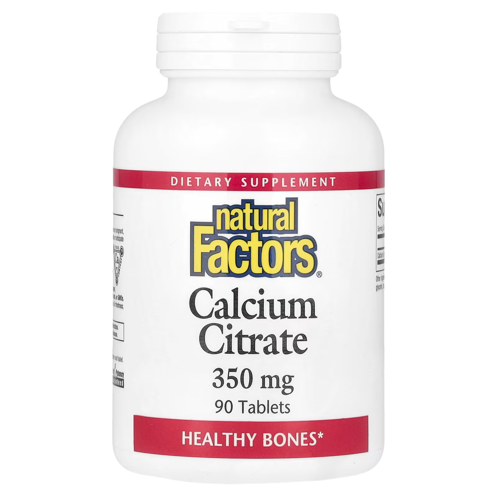 40_1775851660567 Natural Factors, Calcium Citrate, 350 mg, 90 Tablets - Image 1