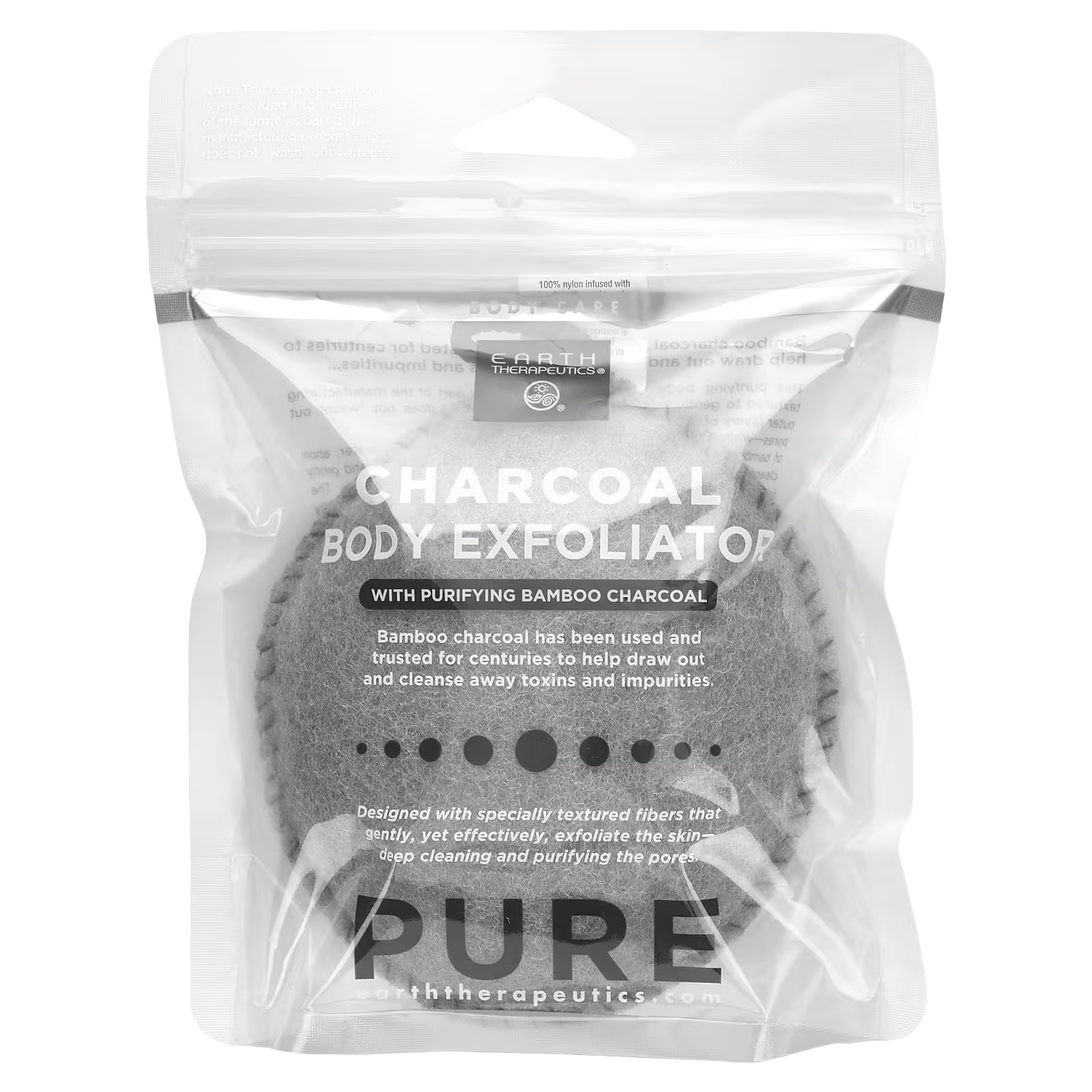4_1775854831670 Earth Therapeutics, Pure, Charcoal Body Exfoliator With Purifying Bamboo Charcoal, 1 Exfoliator - Image 1