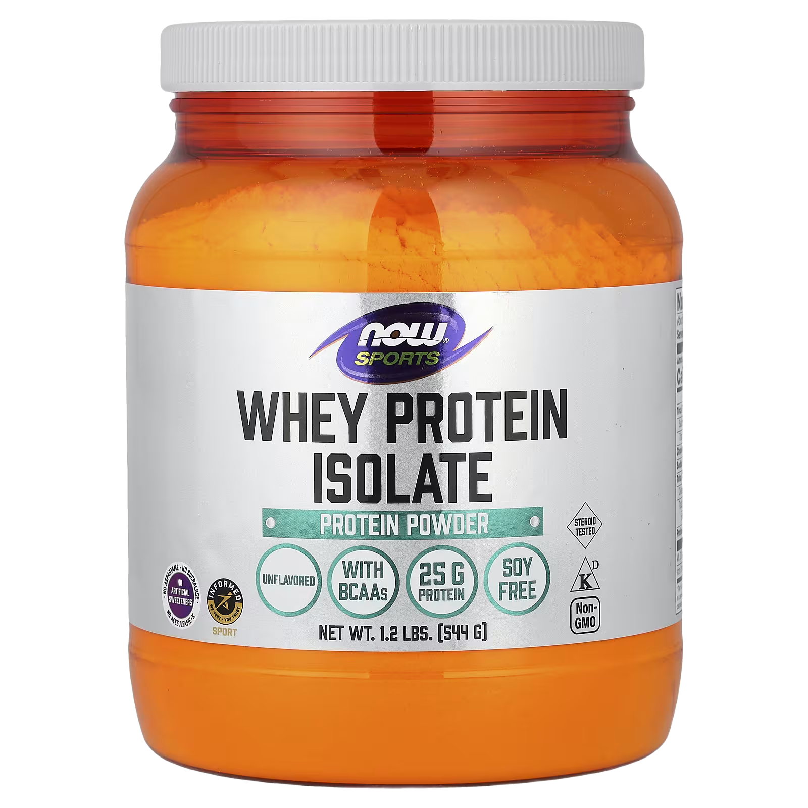 53_1775852075070 NOW Foods, Sports, Whey Protein Isolate, Unflavored, 1.2 lbs (544 g) - Image 1