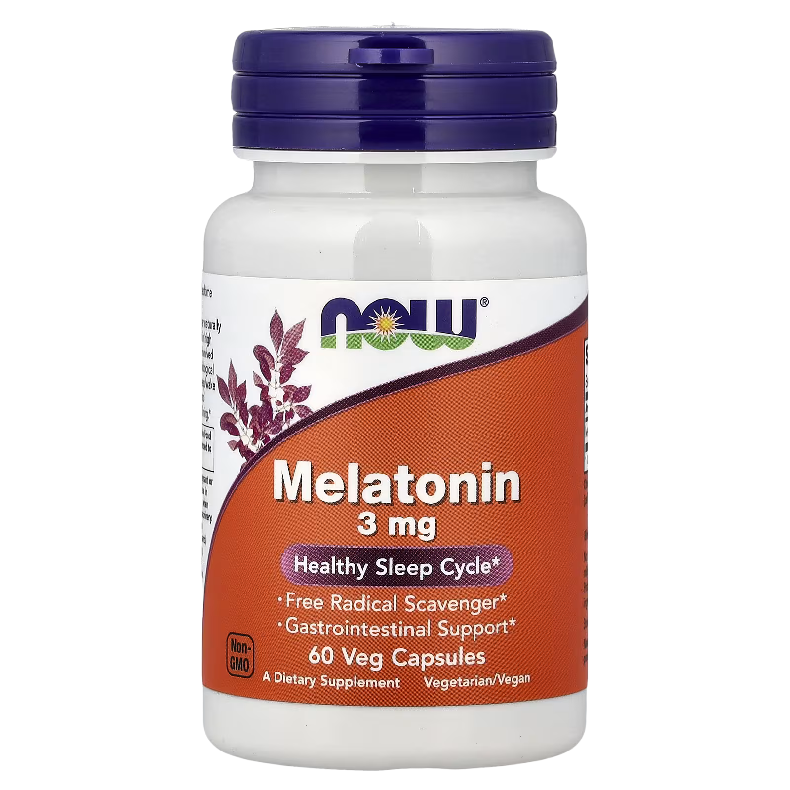 54_1775855789918 NOW Foods, Melatonin, 3 mg, 60 Veg Capsules - Image 1
