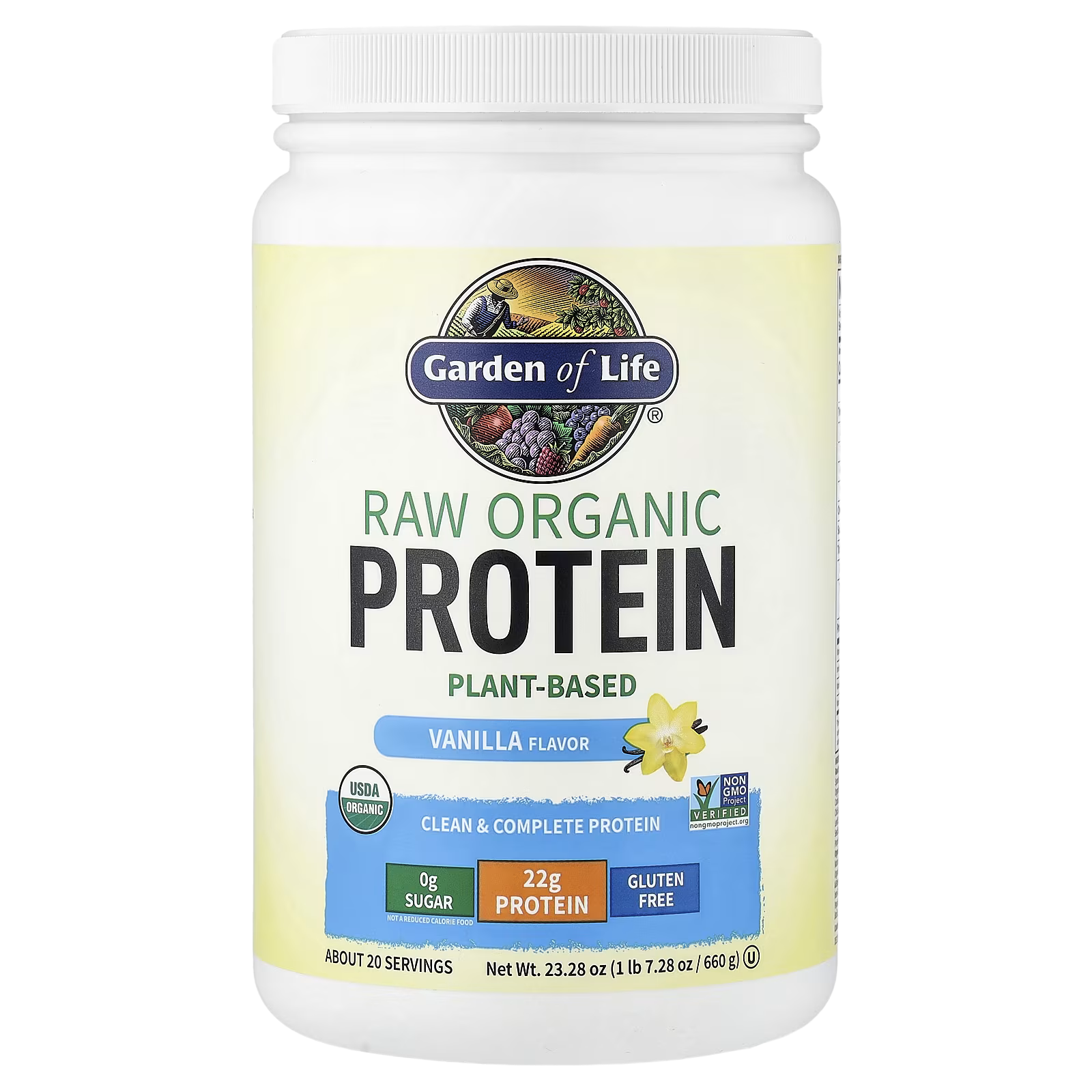 57_1775852066857 Garden of Life, RAW Organic Protein, Vanilla, 1 lb 7.28 oz (660 g) - Image 1
