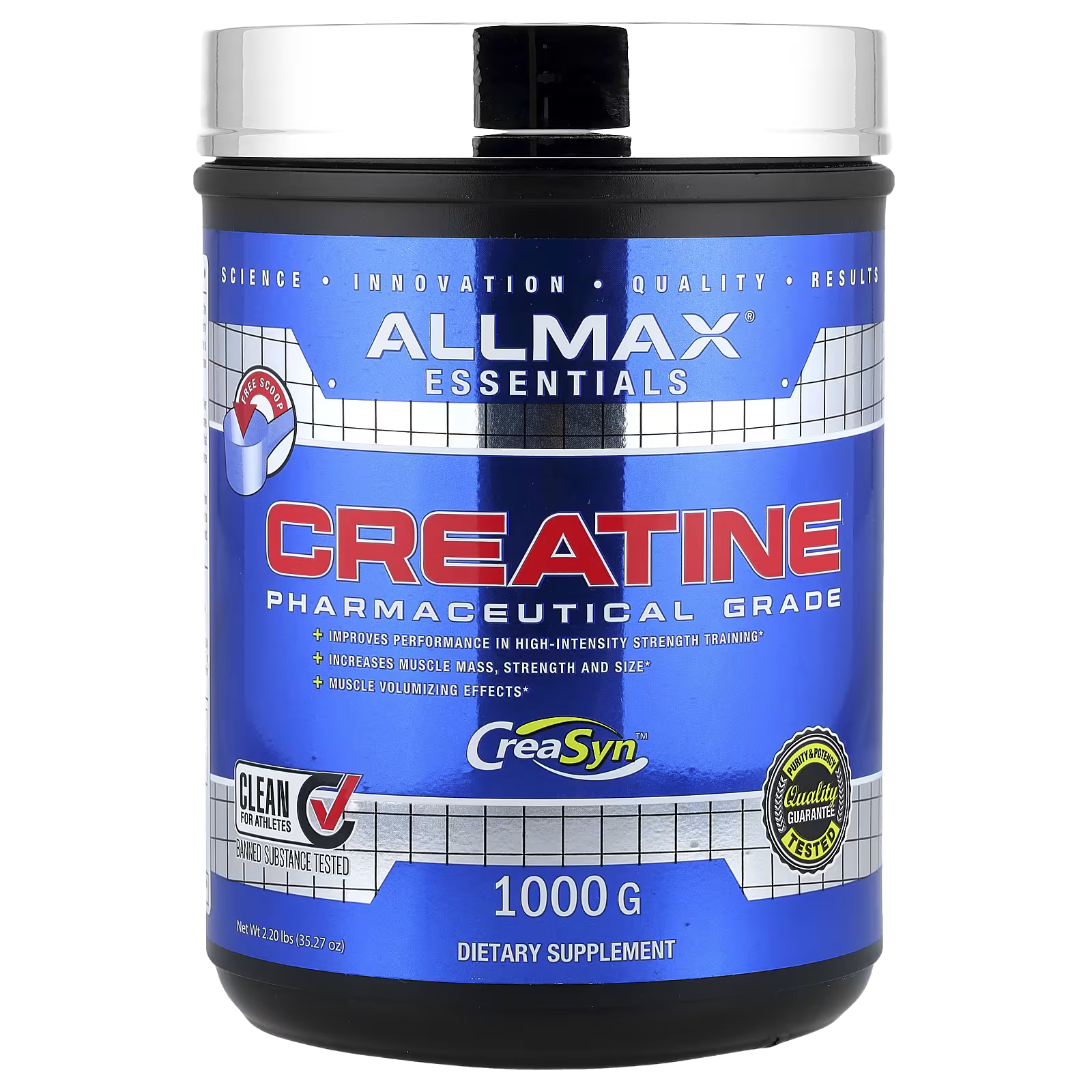 58_1775848669735 ALLMAX, Creatine, Pharmaceutical Grade, Unflavored, 2.2 lbs (1,000 g) - Image 1