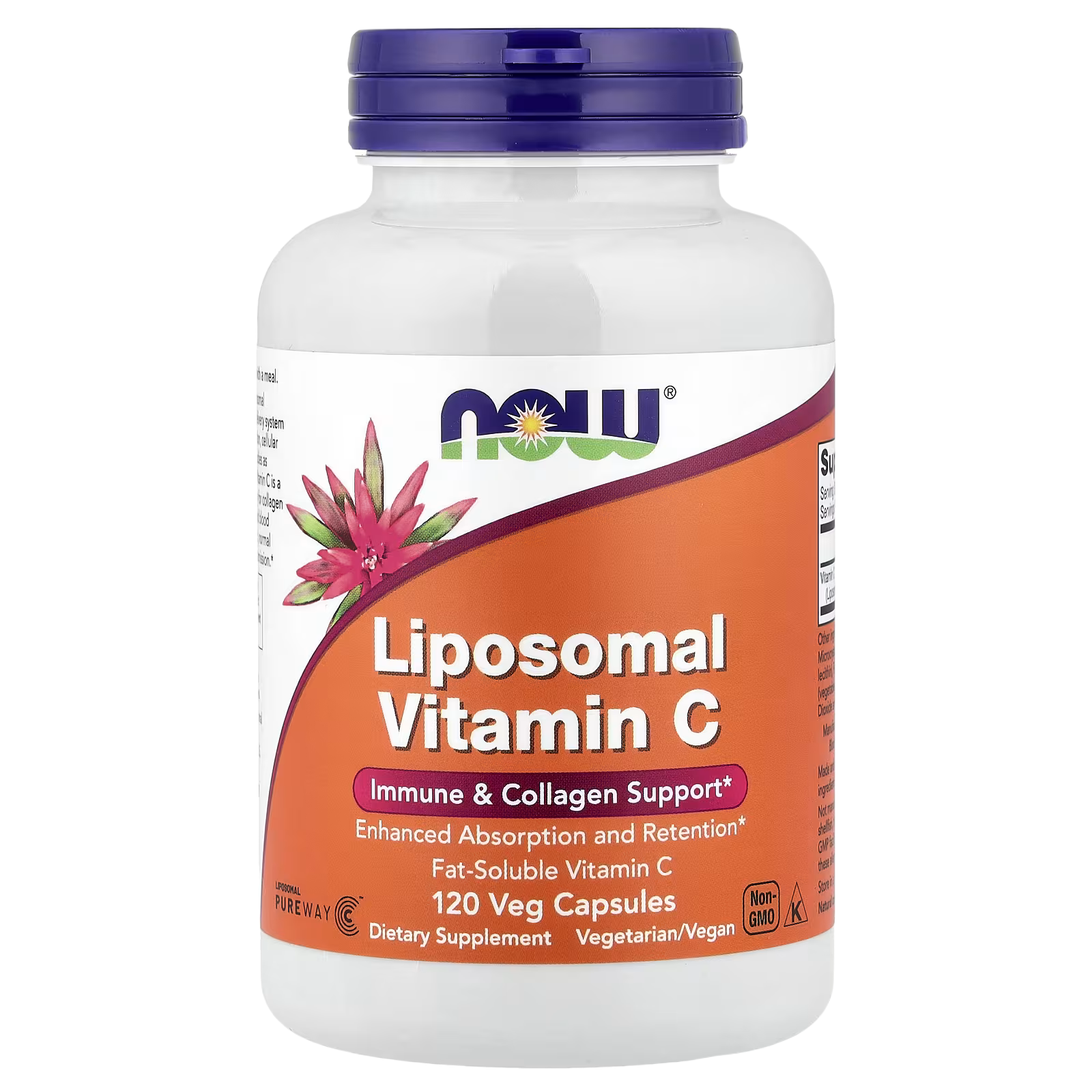 60_1775853302126 NOW Foods, Liposomal Vitamin C, 120 Veg Capsules (500 mg per Capsule) - Image 1