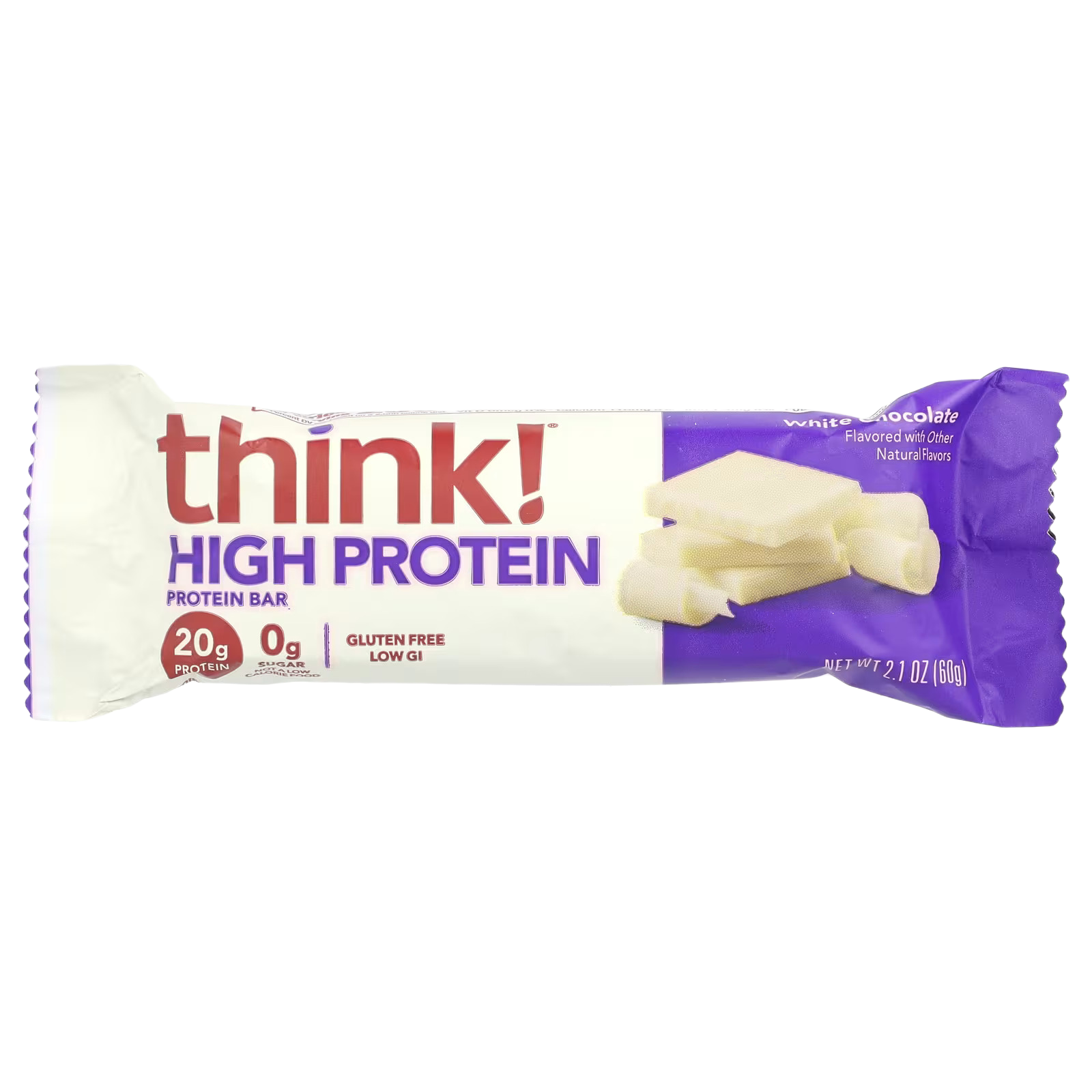 64_1775856288541 Think !, High Protein Bars, White Chocolate, 10 Bars, 2.1 oz (60 g) Each - Image 1