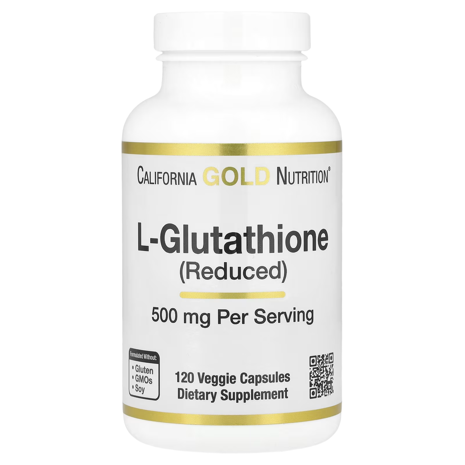 68_1775853957739 California Gold Nutrition, L-Glutathione (Reduced), 500 mg, 120 Veggie Capsules - Image 1