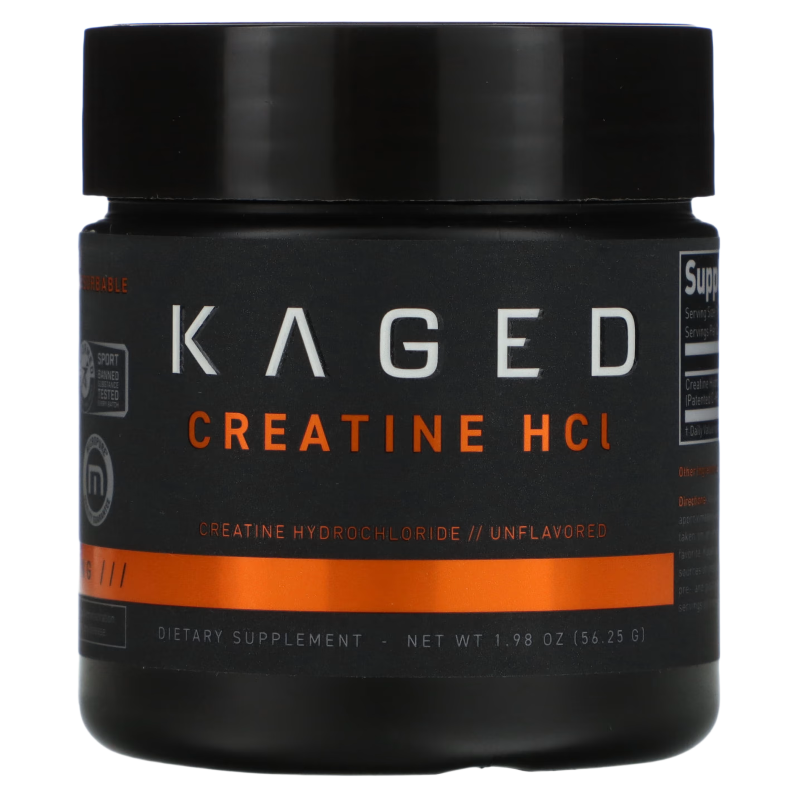 8_1775848684130 Kaged, Creatine HCl, Unflavored, 1.98 oz (56.25 g) - Image 1