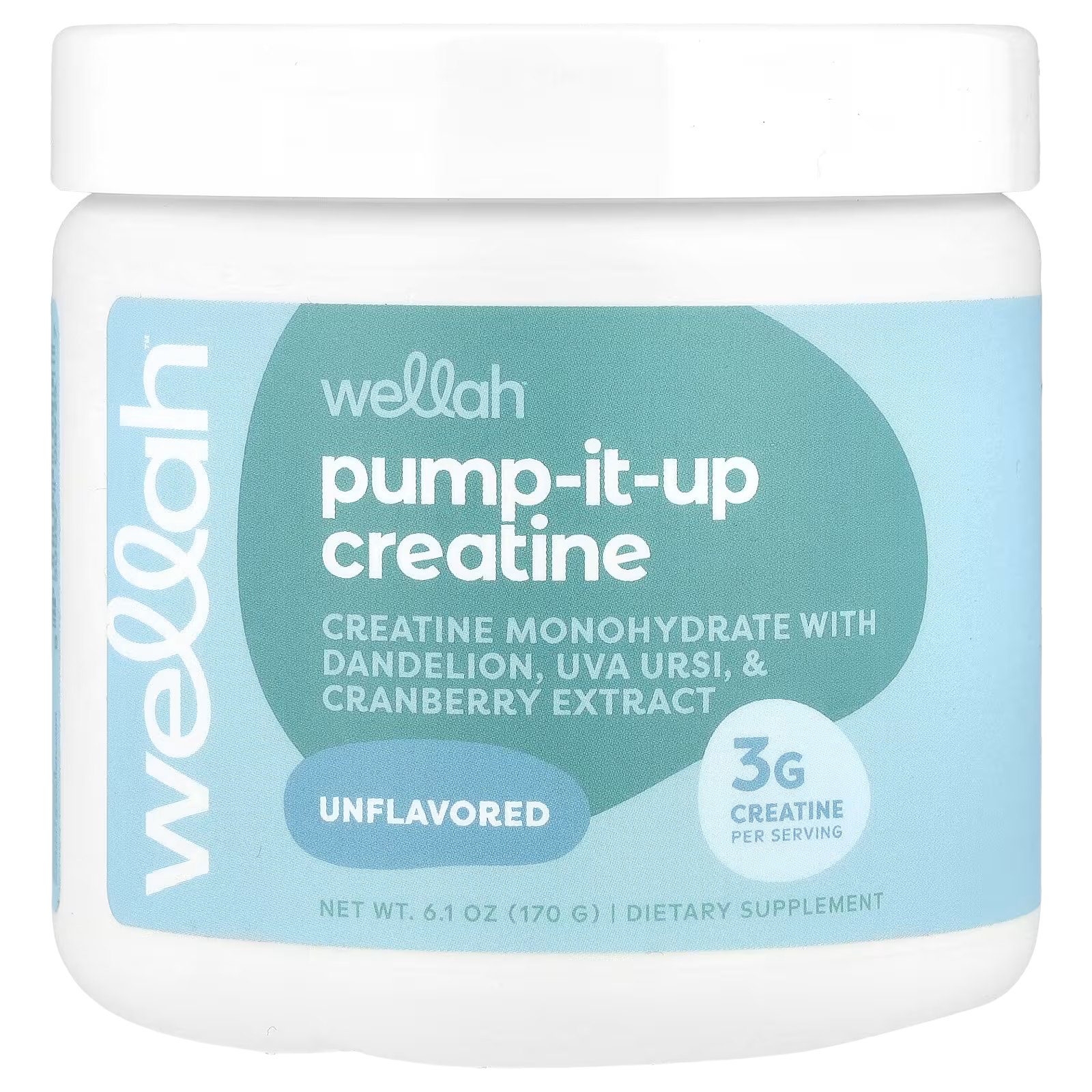 8_1775848707199 Wellah, Pump-It-Up Creatine, Unflavored, 6.1 oz (170 g) - Image 1
