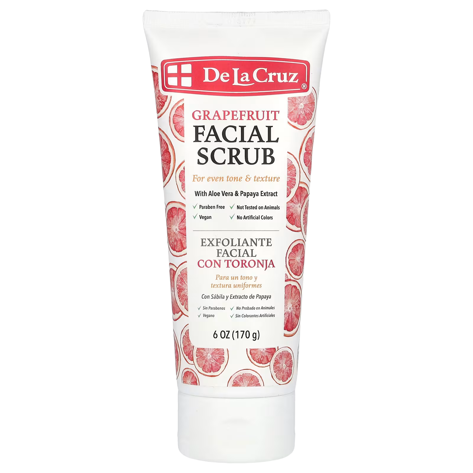 8_1775854827044 De La Cruz, Facial Scrub, Grapefruit, 6 oz (170 g) - Image 1