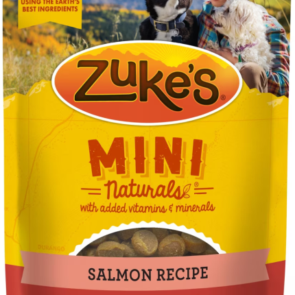 Zuke's Mini Naturals Salmon Recipe Training Dog Treats, 16-oz pouch