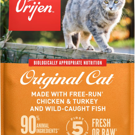 ORIJEN Original Grain-Free High-Protein Premium Dry Cat Food, 12-lb bag